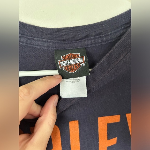 Rocky’s London, Ontario Harley Davidson Navy Tshirt - Picture 5 of 7